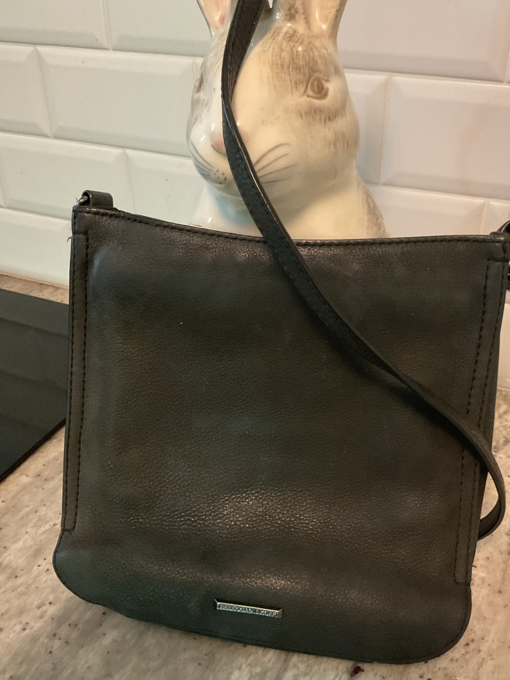 Rebecca Minkoff pebbled leather Regan crossbody bag